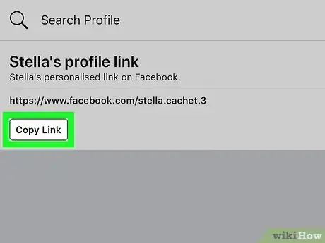 Imagen titulada Find a Facebook URL on iPhone or iPad Step 4