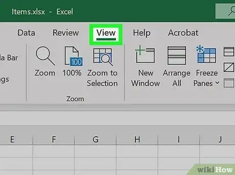 Imagen titulada Add Header Row in Excel Step 2