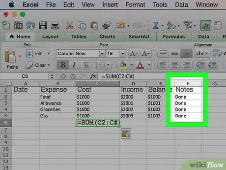 Imagen titulada Make a Personal Budget on Excel Step 14
