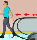 subir y bajar una escalera eléctrica
