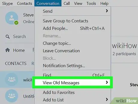 Imagen titulada Find Old Skype Conversations on PC or Mac Step 11