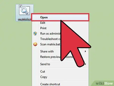 Imagen titulada Make the Matrix Raining Codes by Using Only Notepad Step 3