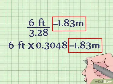 Imagen titulada Convert Feet to Meters Step 2