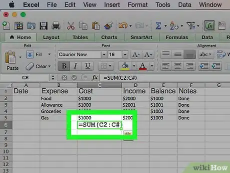 Imagen titulada Make a Personal Budget on Excel Step 15