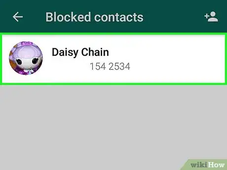 Imagen titulada Unblock Contacts on WhatsApp Step 14