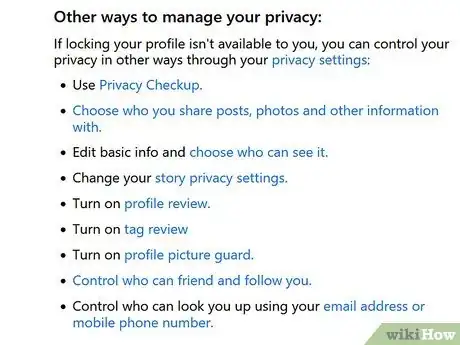 Imagen titulada Lock Facebook Profile Step 3