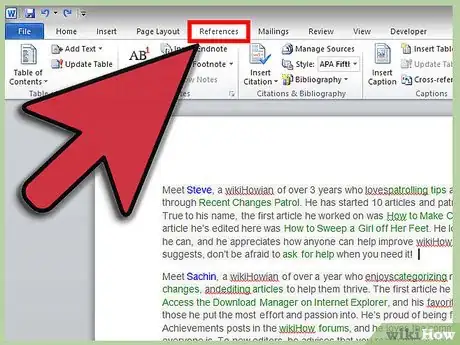 Imagen titulada Add a Footnote to Microsoft Word Step 1