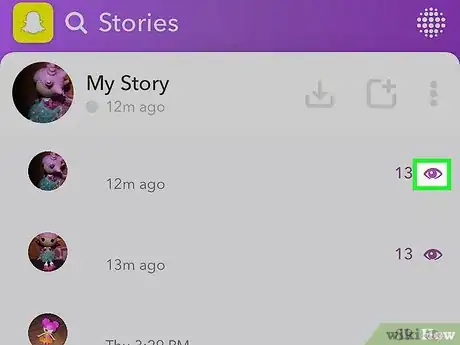 Imagen titulada See Who Viewed Your Snapchat Story Step 4