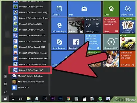 Imagen titulada Use Microsoft Word Step 1