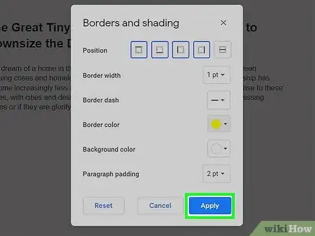 Imagen titulada Put a Box Around Text in Google Docs Step 13