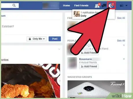 Imagen titulada View Your Facebook Notifications Step 6