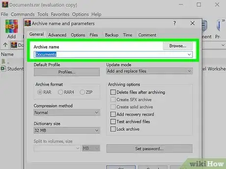 Imagen titulada Add a Password to a RAR File Step 3