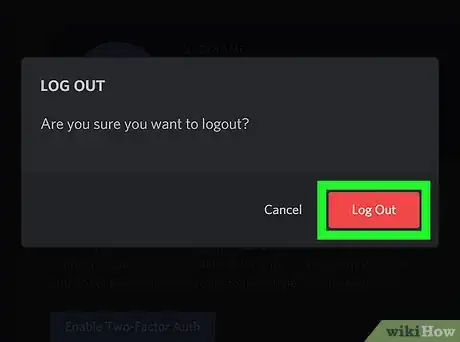 Imagen titulada Log Out of Discord on a PC or Mac Step 4