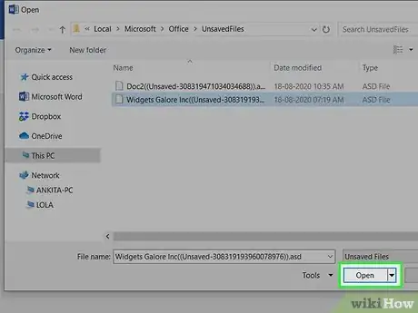 Imagen titulada Recover Word Documents Step 5
