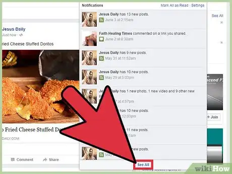 Imagen titulada View Your Facebook Notifications Step 7