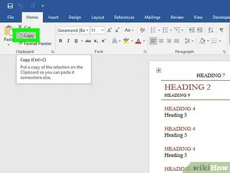 Imagen titulada Copy and Paste in Microsoft Word Step 5