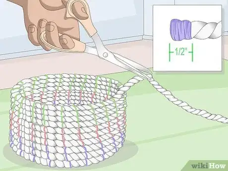 Imagen titulada Make a Rope Basket Step 28