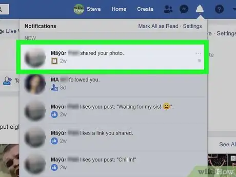 Imagen titulada Clear Facebook Notifications Step 11