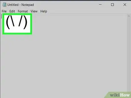 Imagen titulada Make a Bunny by Typing Characters on Your Keyboard Step 1