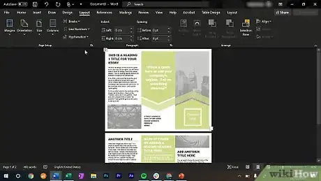Imagen titulada Fold Paper for Tri Fold Brochures Step 13