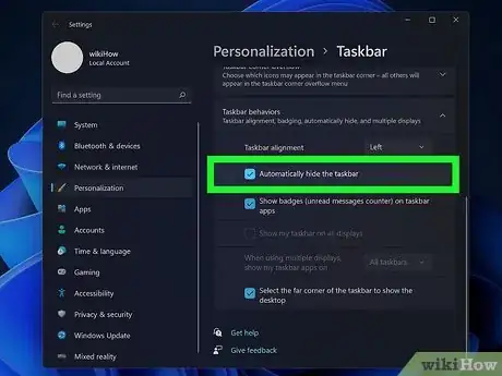Imagen titulada Move the Start Menu Back to the Left on Windows 11 Step 11
