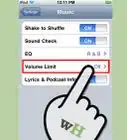 desbloquear el límite de volumen en un iPod