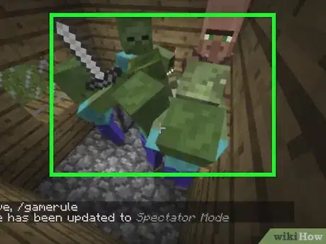 Imagen titulada Kill Villagers Easily in Minecraft Step 7