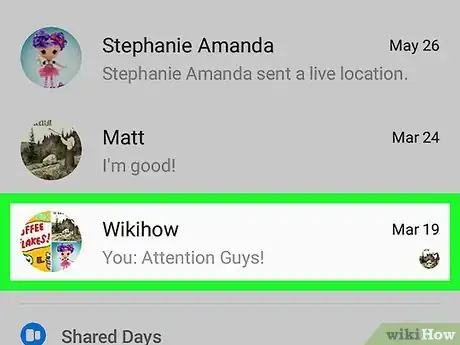 Imagen titulada Tag Someone in Facebook Messenger on Android Step 2