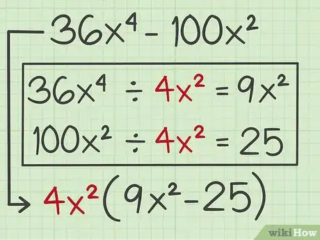 Imagen titulada Factor the Difference of Two Perfect Squares Step 2