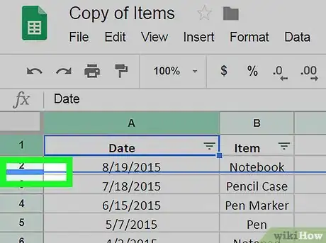 Imagen titulada Make Cells Bigger on Google Sheets on PC or Mac Step 8