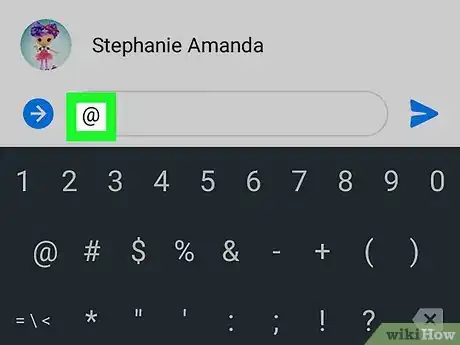 Imagen titulada Tag Someone in Facebook Messenger on Android Step 3
