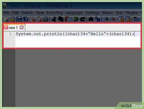 Imagen titulada Print Double Quotes in Java Step 6