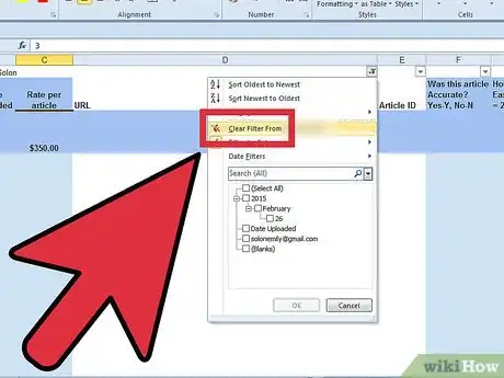 Imagen titulada Add a Filter in Excel 2007 Step 7