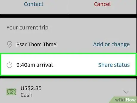 Imagen titulada Share Your Location on Uber Step 8
