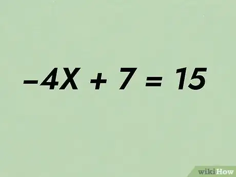 Imagen titulada Solve Two Step Algebraic Equations Step 1