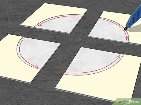 Imagen titulada Cut Tile Around a Toilet Step 14