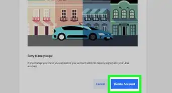 cancelar una cuenta de Uber