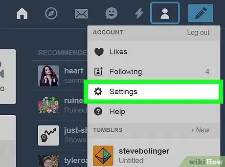 Imagen titulada Delete a Blog on Tumblr Step 4