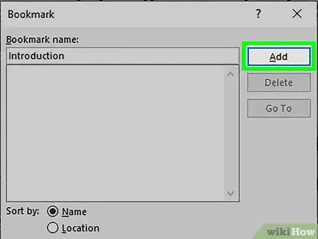Imagen titulada Add a Bookmark in Microsoft Word Step 4