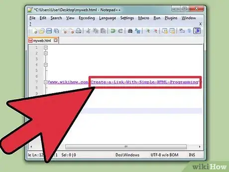 Imagen titulada Create a Link With Simple HTML Programming Step 4
