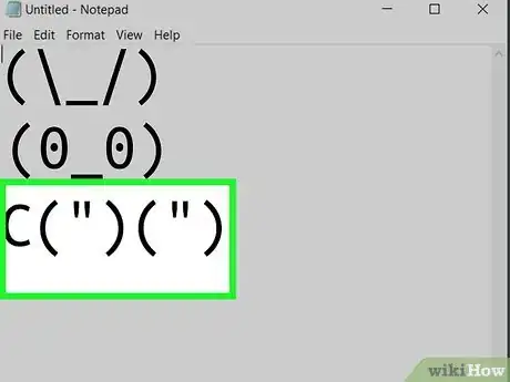 Imagen titulada Make a Bunny by Typing Characters on Your Keyboard Step 7