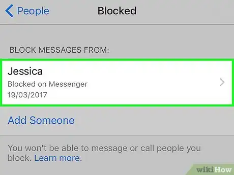 Imagen titulada Unblock Someone on Facebook Messenger Step 5