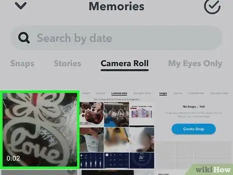 Imagen titulada Upload Long Videos on Snapchat from Camera Roll on Android Step 5