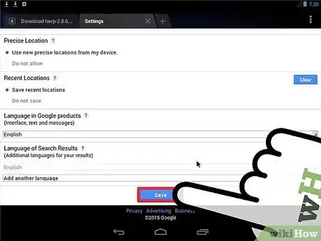 Imagen titulada Disable Google Safe Search on Android Step 9