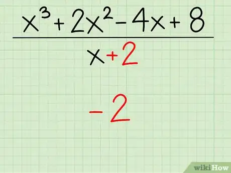 Imagen titulada Divide Polynomials Using Synthetic Division Step 2