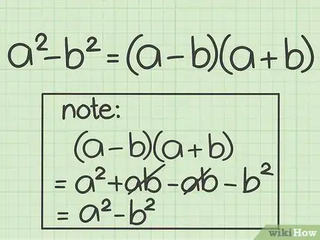 Imagen titulada Factor the Difference of Two Perfect Squares Step 5