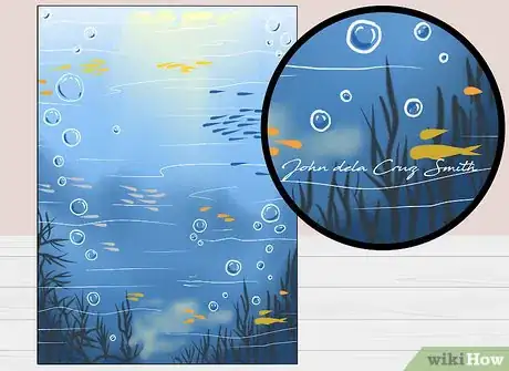Imagen titulada Sign a Painting Step 1