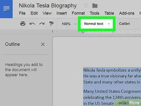 Imagen titulada Add an Outline to a Google Doc on PC or Mac Step 6