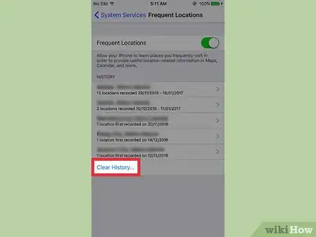 Imagen titulada Clear Your Frequent Location History on an iPhone Step 6