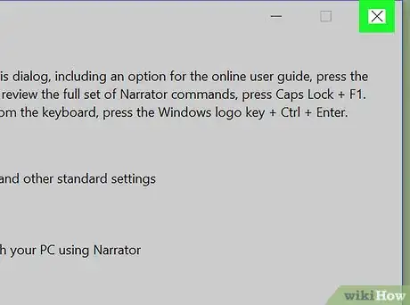 Imagen titulada Turn Off the Microsoft Narrator Start Up Step 2